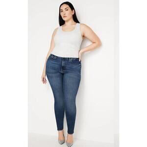Good American Good Legs Mid Rise Skinny Jeans Sz 22